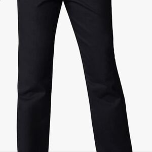 Lee Black Women's Wrinkle Free Relaxed Fit Straight Leg Pant